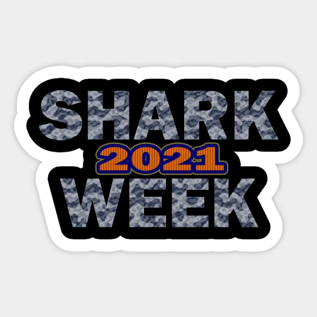 shark week 2021 t shirt Sticker by direct.ul